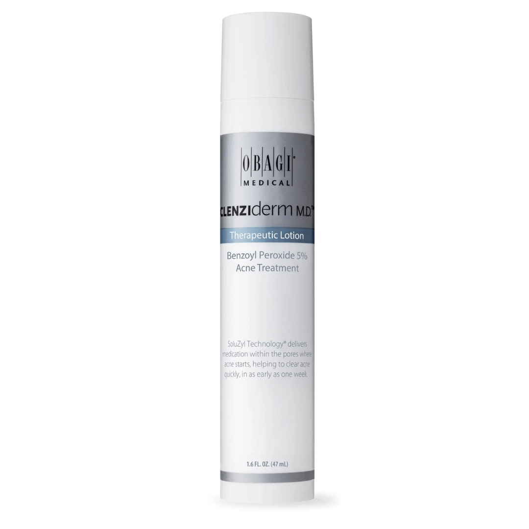 Kremas su benzoilo peroksidu nuo spuogų CLENZIderm Therapeutic Lotion | OBAGI | MISIJA ODA