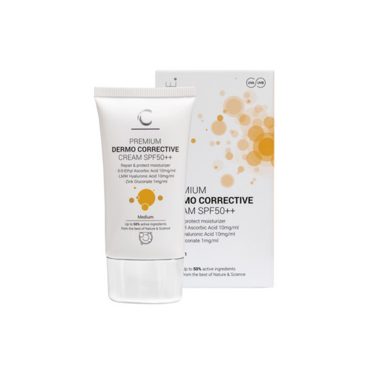 Koreguojamasis BB kremas CLINICCARE SPF50++ DERMO CORRECTIVE CREAM su spalva SPF 50 MEDIUM | Clinicare | MISIJA ODA