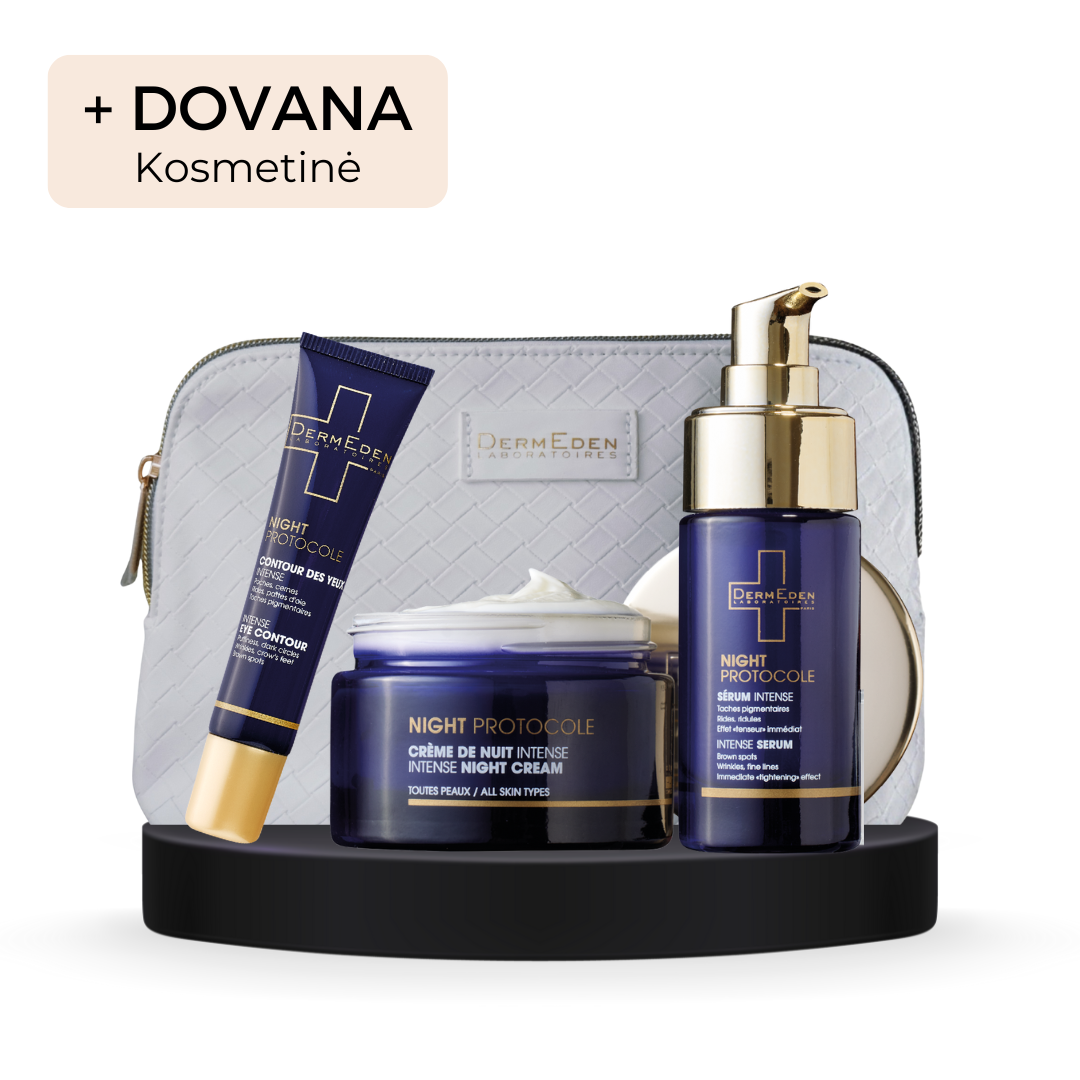 DermEden naktinis rinkinys nuo raukšlių + DOVANA