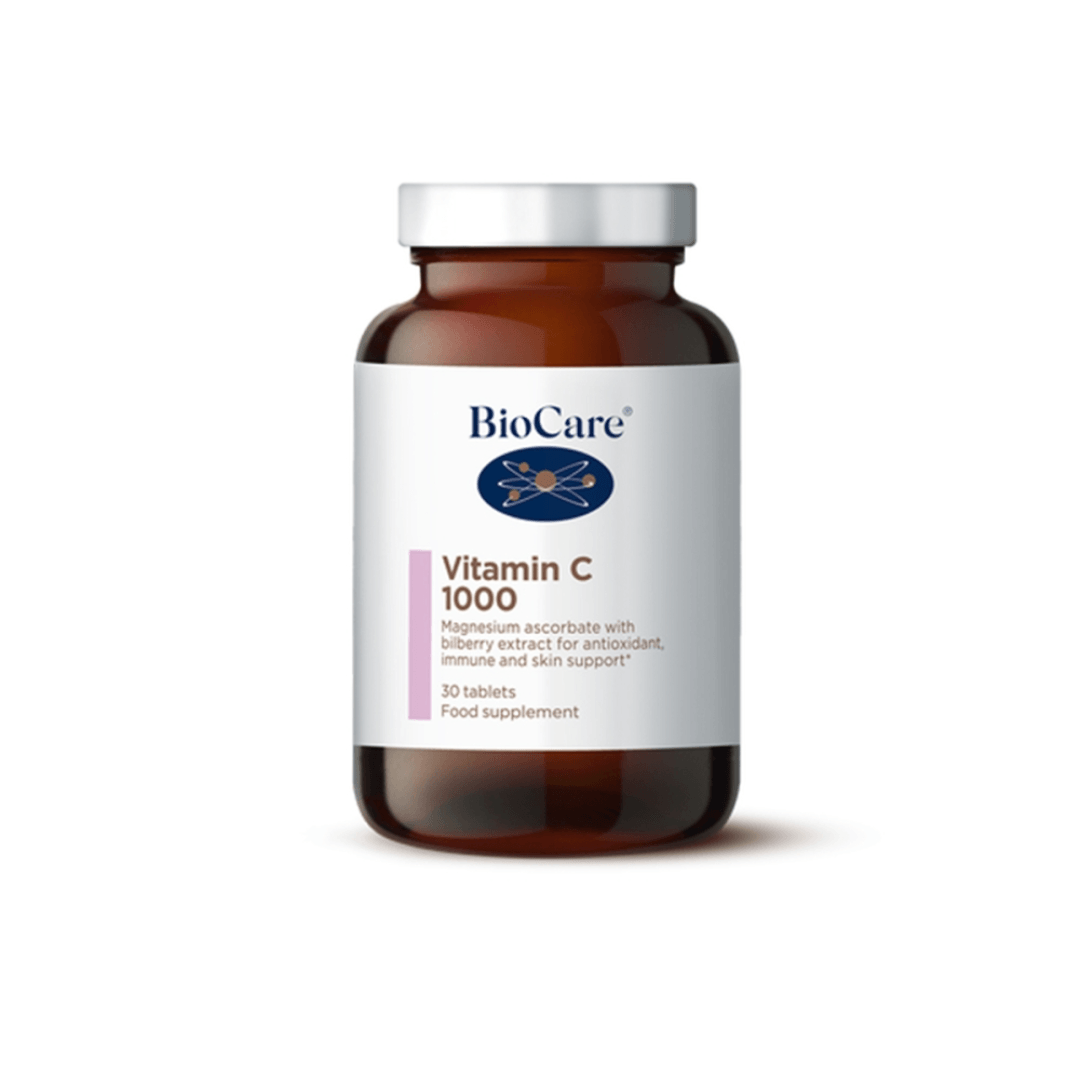 Vitaminas C su mėlynių ekstraktu VITAMIN C 1000 | BIOCARE | Misija oda