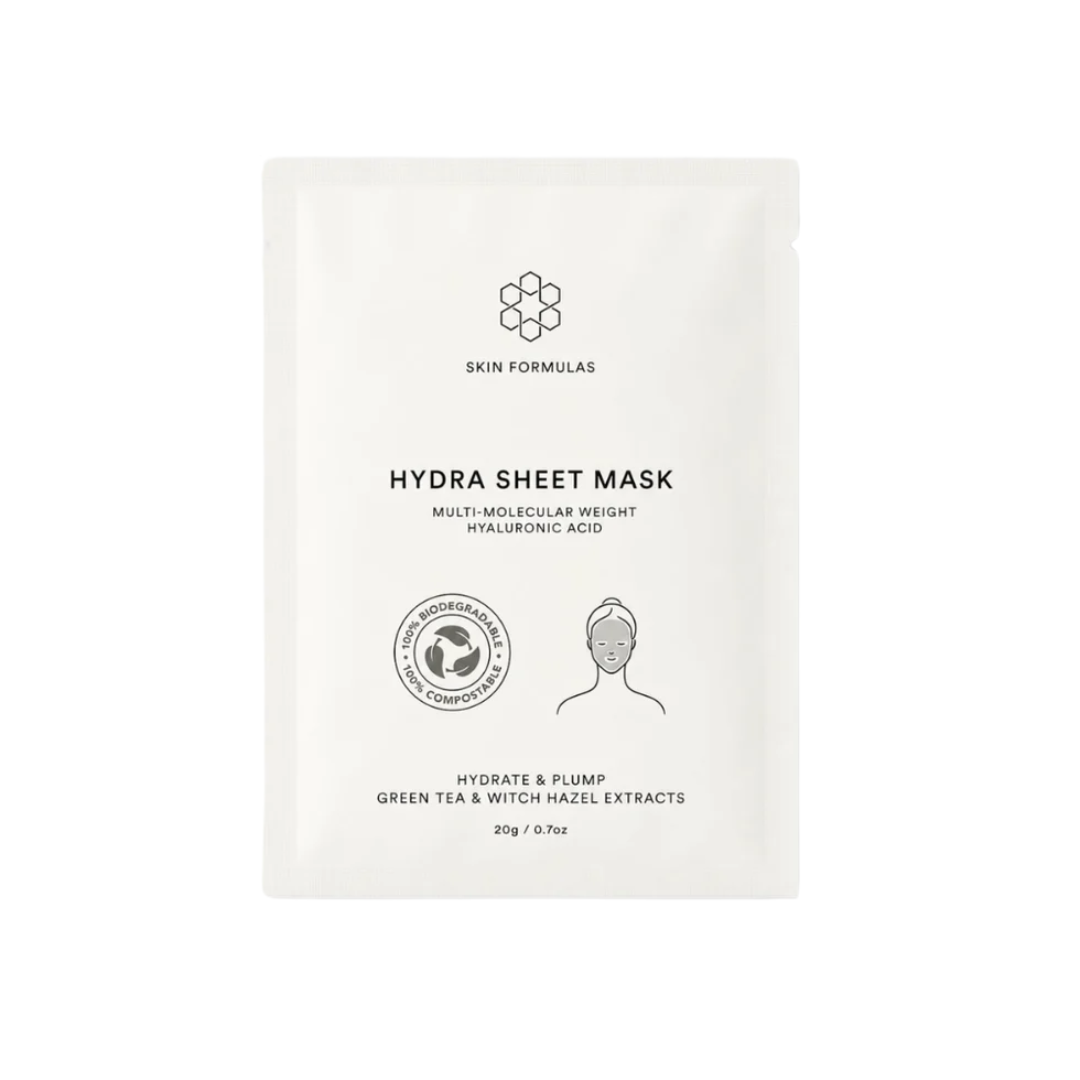Drėkinančios lakštinės veido kaukės su hialurono rūgštimi HYDRA SHEET MASK