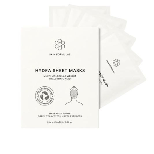 Drėkinančios lakštinės veido kaukės su hialurono rūgštimi HYDRA SHEET MASK