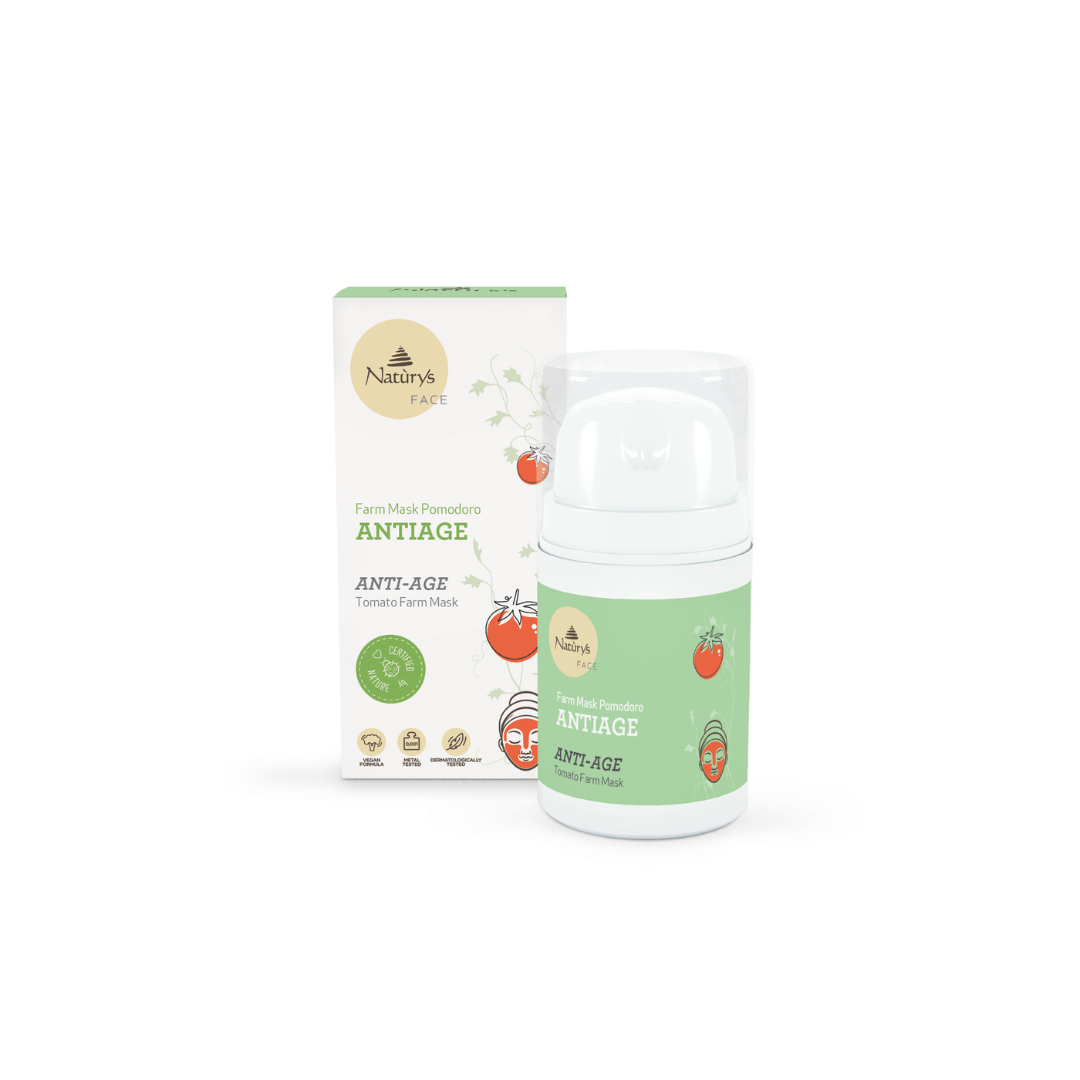 Drėkinanti veido kaukė dehidratavusiai odai TOMATO MASK | NATURYS | MISIJA ODA
