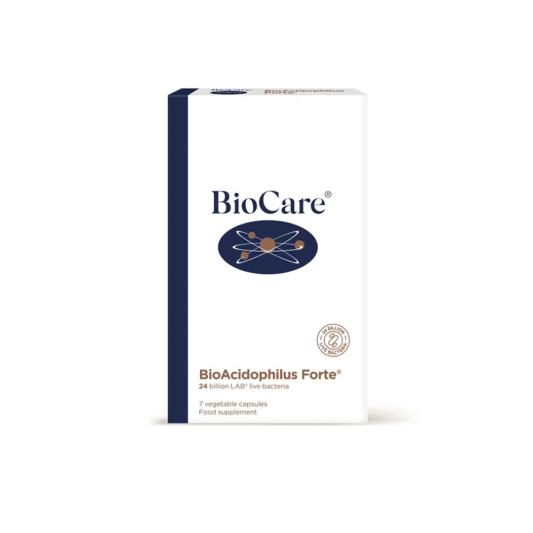 Gyvosios bakterijos BioAcidophilus Forte - 7 dienų kursas | Biocare | MISIJA ODA