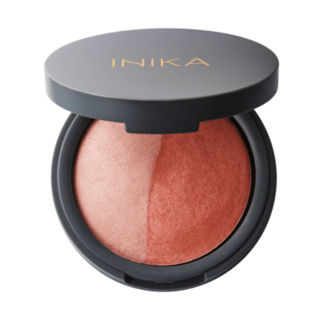 INIKA kompaktiniai mineraliniai skaistalai DUO - Burnt Peach, 6.5g | INIKA | MISIJA ODA