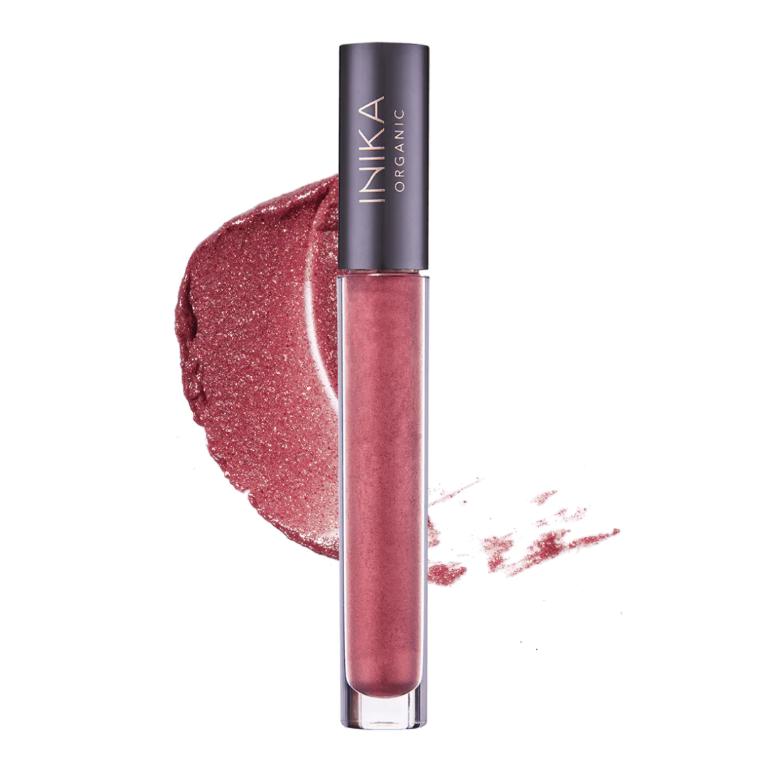 INIKA sertifikuotas organiškas lūpų blizgis - Rosewood, 5ml | INIKA | MISIJA ODA