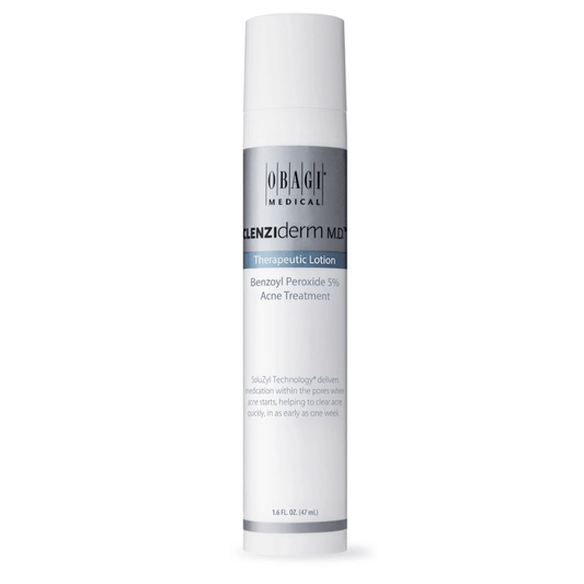 Kremas su benzoilo peroksidu nuo spuogų CLENZIderm Therapeutic Lotion | OBAGI | MISIJA ODA