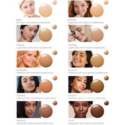 Seruminis makiažo pagrindas SERUM FOUNDATION | Inika Organic | MISIJA ODA