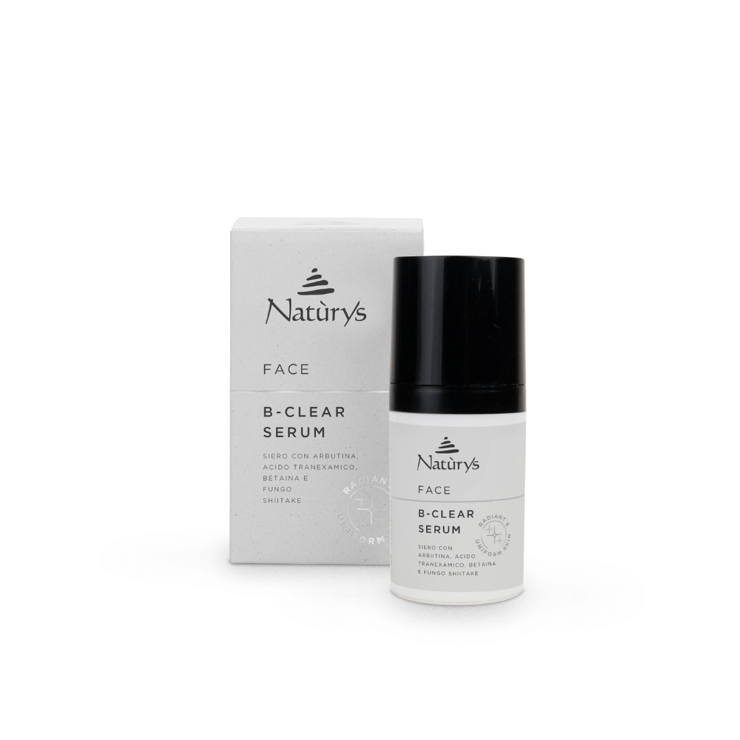 Veido serumas nuo pigmentacijos su traneksamu B-CLEAR | NATURYS | MISIJA ODA