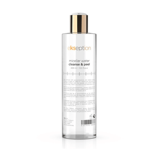Micelinis valomasis vanduo MICELLAR WATER CLEANSE & PEEL | Ekseption | MISIJA ODA